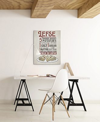 Alternative view of Lefse 5 Pounds Russet Potatoes Gallery Wrapped Framed Canvas Prints - Unframed Poster - Home Decor Wall Art