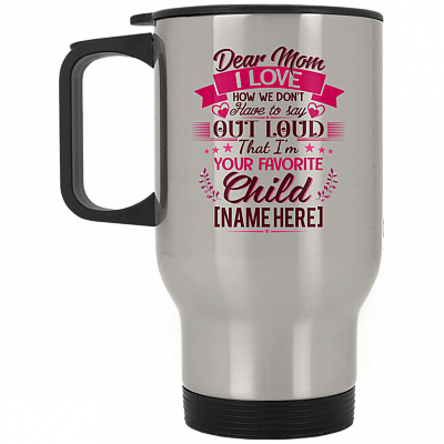 14 oz. Silver Travel Mug