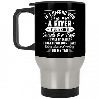 14 oz. Silver Travel Mug