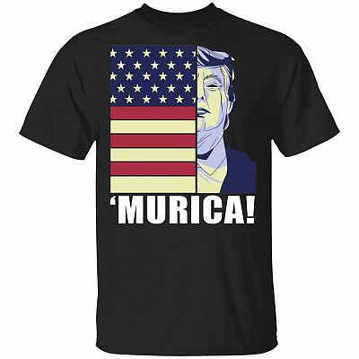 Murica 4th of July Shirt - Trump Shirt, Black, Unisex T-Shirt