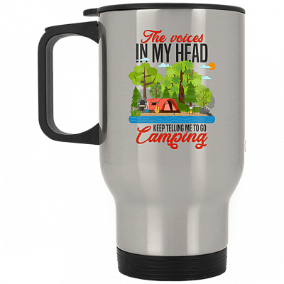 14 oz. Silver Travel Mug