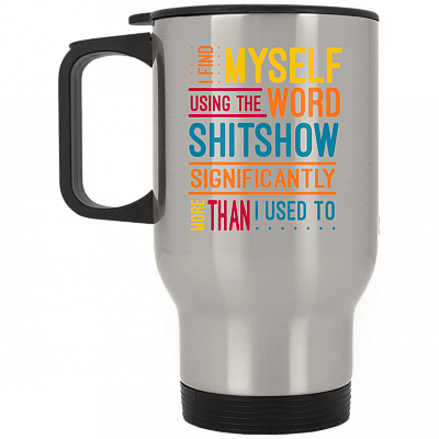 14 oz. Silver Travel Mug