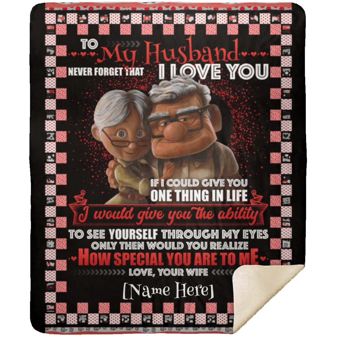 Personalized To My Husband Never Forget That I Love You Your Wife Fleece Blanket – Premium Sherpa Blanket, White, Premium Mink Sherpa Blanket - 50x60 Personalized To My Husband Never Forget That I Love You Your Wife Fleece Blanket – Premium Sherpa Blanket, White, Premium Mink Sherpa Blanket - 50x60