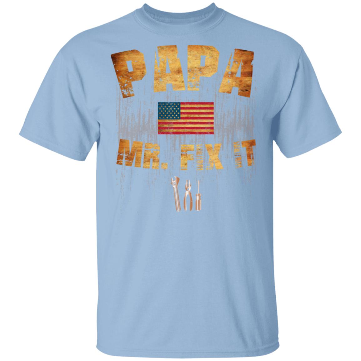 Papa Mr Fix It - Mr Fix It T-Shirt, Light Blue, Unisex T-Shirt