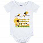 Personalized Everything I Am You Helped Me to Bee Mother Day Toddler - Baby Onesie - Baby Infant, White, Baby Onesie - 12 Month