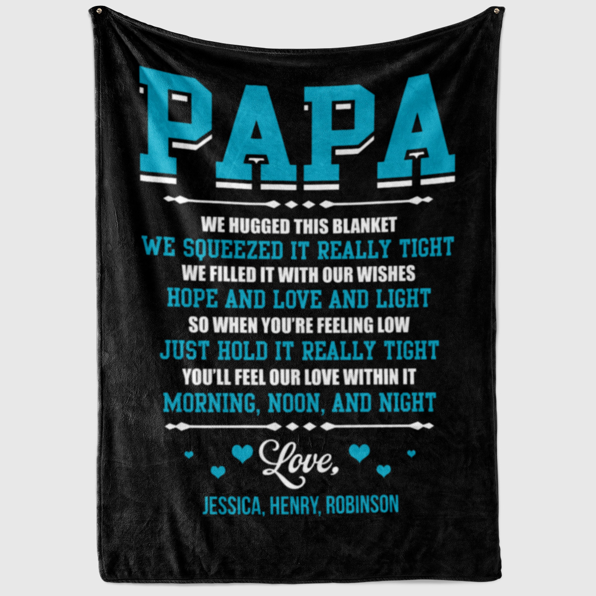 6VT. Papa Hugged This Blanket_bebas nuene_#00AFCC