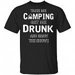 Camping Drunk Show Shirt, Black, Unisex T-Shirt