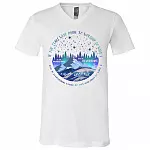 If The Stars were Made to Worship So Will I T-Shirt, White, V-Neck T-Shirt