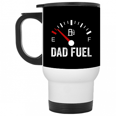 14 oz. White Travel Mug