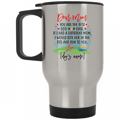 14 oz. Silver Travel Mug