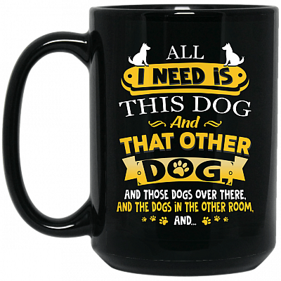 15 oz. Black Mug