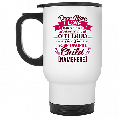 14 oz. White Travel Mug