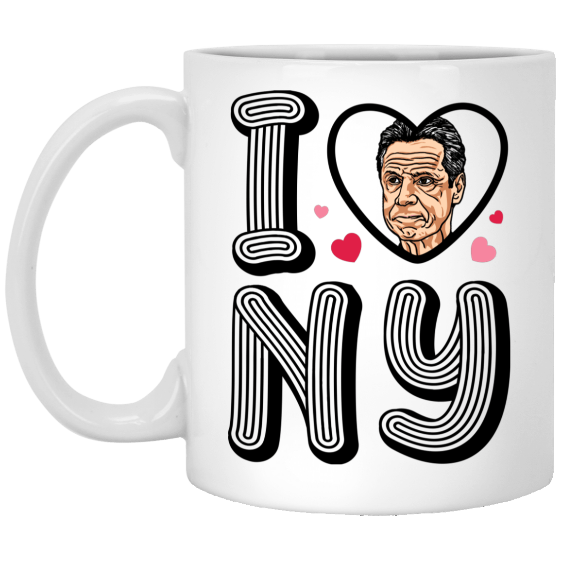 I Cuomo New York Ceramic Coffee Mug - Beer Stein - Water Bottle - Color Changing Mug - I Love NY Mug, White, 11 oz. White Mug I Cuomo New York Ceramic Coffee Mug - Beer Stein - Water Bottle - Color Changing Mug - I Love NY Mug, White, 11 oz. White Mug