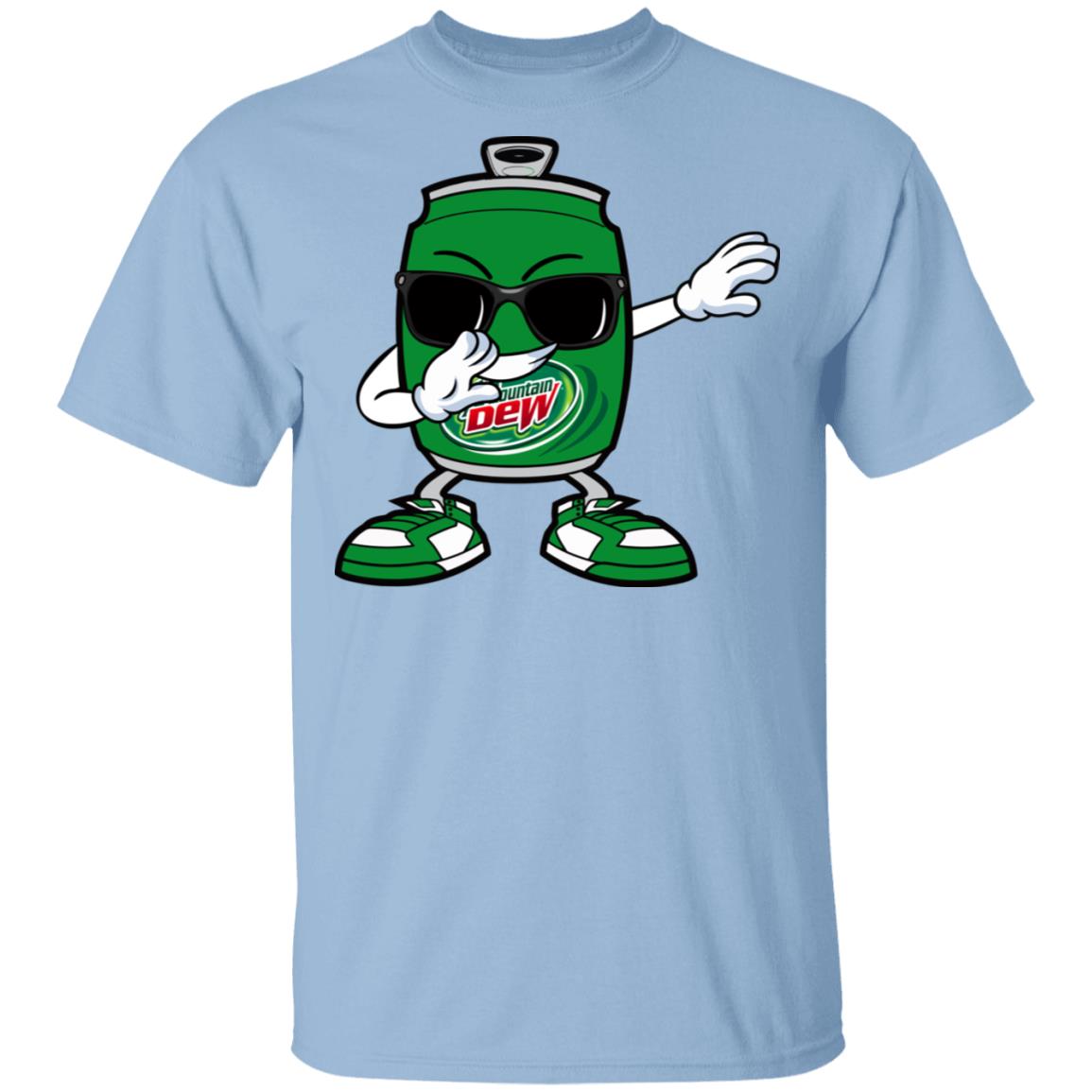 Funny Dabbing Mountain T-Shirt, Light Blue, Unisex T-Shirt