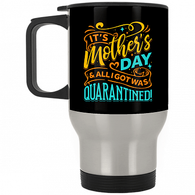 14 oz. Silver Travel Mug