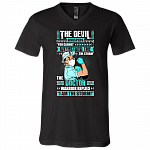 The Male Doctor Warrior Replies I'm The Storm T-Shirt - V Neck, Black, V-Neck T-Shirt