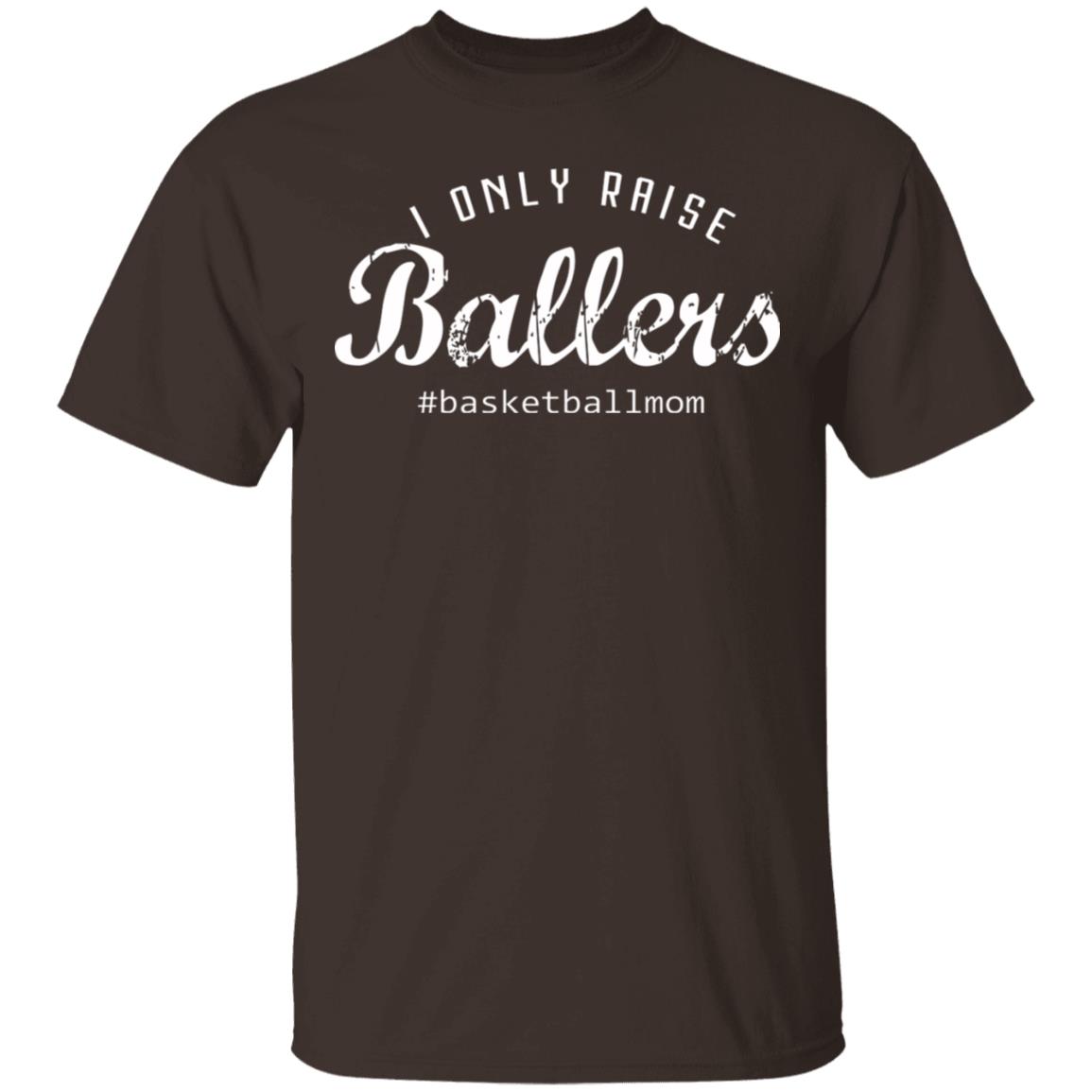 I Only Raises Ballers T-Shirt, Dark Chocolate, Unisex T-Shirt