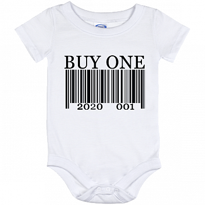 Funny Twin Onesies 2020 Buy One Get One Barcode Baby Onesie - Baby Infant Bodysuit, White, Baby Onesie - 12 Month