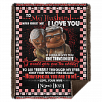 Personalized To My Husband Never Forget That I Love You Your Wife Fleece Blanket – Premium Sherpa Blanket, White, Woven Blanket - 50x60 Personalized To My Husband Never Forget That I Love You Your Wife Fleece Blanket – Premium Sherpa Blanket, White, Woven Blanket - 50x60