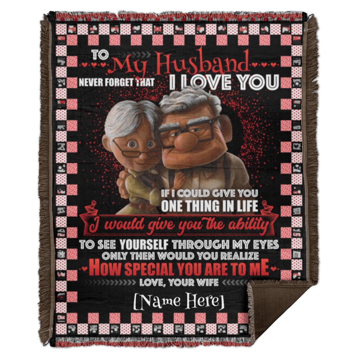 Personalized To My Husband Never Forget That I Love You Your Wife Fleece Blanket – Premium Sherpa Blanket, White, Woven Blanket - 50x60 Personalized To My Husband Never Forget That I Love You Your Wife Fleece Blanket – Premium Sherpa Blanket, White, Woven Blanket - 50x60