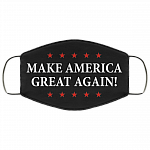 Make America Great Again Washable Reusable Custom – Printed Cloth Face Mask Cover, Black, Cloth Face Mask