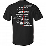 We Can't Breathe - Blm Print on Back Only - Plain Front T-Shirt, Black, Unisex T-Shirt