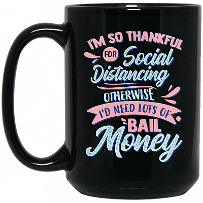 15 oz. Black Mug