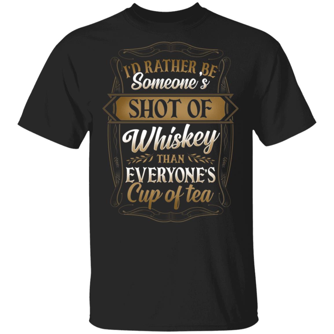 I'd Rather Be Someone's Whiskey Funny Sayings Wine Retro Vintage Drinking T-shirt, Black, Unisex T-Shirt