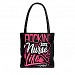 Rocking The Nurse Life All Over Print Tote Bag