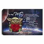 To My Wife I Still Fall For You Every Day I Love You Always Galaxy Framed Canvas Print - Unframed Poster, White, 0.75'' Framed Canvas