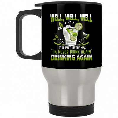 14 oz. Silver Travel Mug