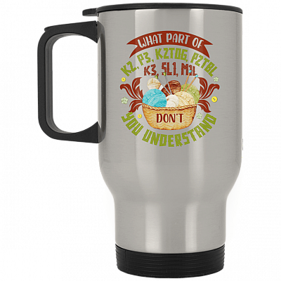 14 oz. Silver Travel Mug