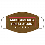 Make America Great Again Cloth Face Mask, Brown, Cloth Face Mask