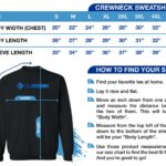 CubeBik Crewneck Sweatshirt Size Chart