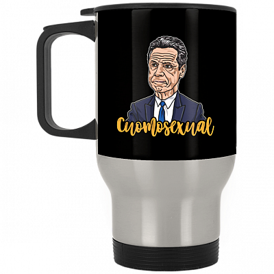 14 oz. Silver Travel Mug