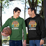I Don't Always Usually Tell Dad Jokes Vintage Hoodie Sweatshirt-pullover-hoodie-mockup-featuring-a-father-and-his-son-at-a-basketball-court