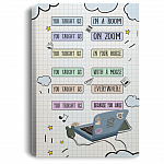 You Taught Us in a Room Gallery Wrapped Framed Canvas Prints - Unframed Poster - Home Decor Wall Art, White, 0.75'' Framed Canvas