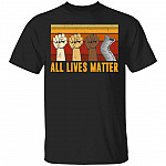 All Lives Matter Vintage T-Shirt - Elephant Shirt, Black, Unisex T-Shirt