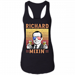 Vintage Richard Mixin' 4th Of July US President Drinking Team Cotton Tank Top - Racerback Tank, Black, Ladies Racerback Tank Vintage Richard Mixin' 4th Of July US President Drinking Team Cotton Tank Top - Racerback Tank, Black, Ladies Racerback Tank