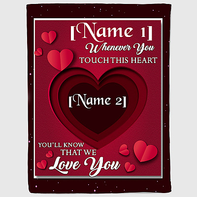 Alternative view of Grandma Personalized Blanket - Grandkids Names Blanket - Nana Personalized Blanket - Mom Customized Blanket