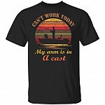 Can't Work Today My Arm is in A Cast Vintage Retro T-Shirt, Black, Unisex T-Shirt