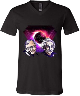 Black Hole T-Shirt - Science Shirt, V-neck T-Shirt, Black