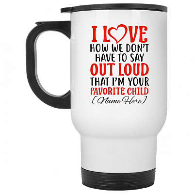 14 oz. White Travel Mug