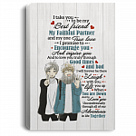 I Take You to Be My Best Friend My Faithful Partner - Boy Best Friend Gallery Wrapped Framed Canvas Prints, White, 0.75'' Framed Canvas I Take You to Be My Best Friend My Faithful Partner - Boy Best Friend Gallery Wrapped Framed Canvas Prints, White, 0.75'' Framed Canvas