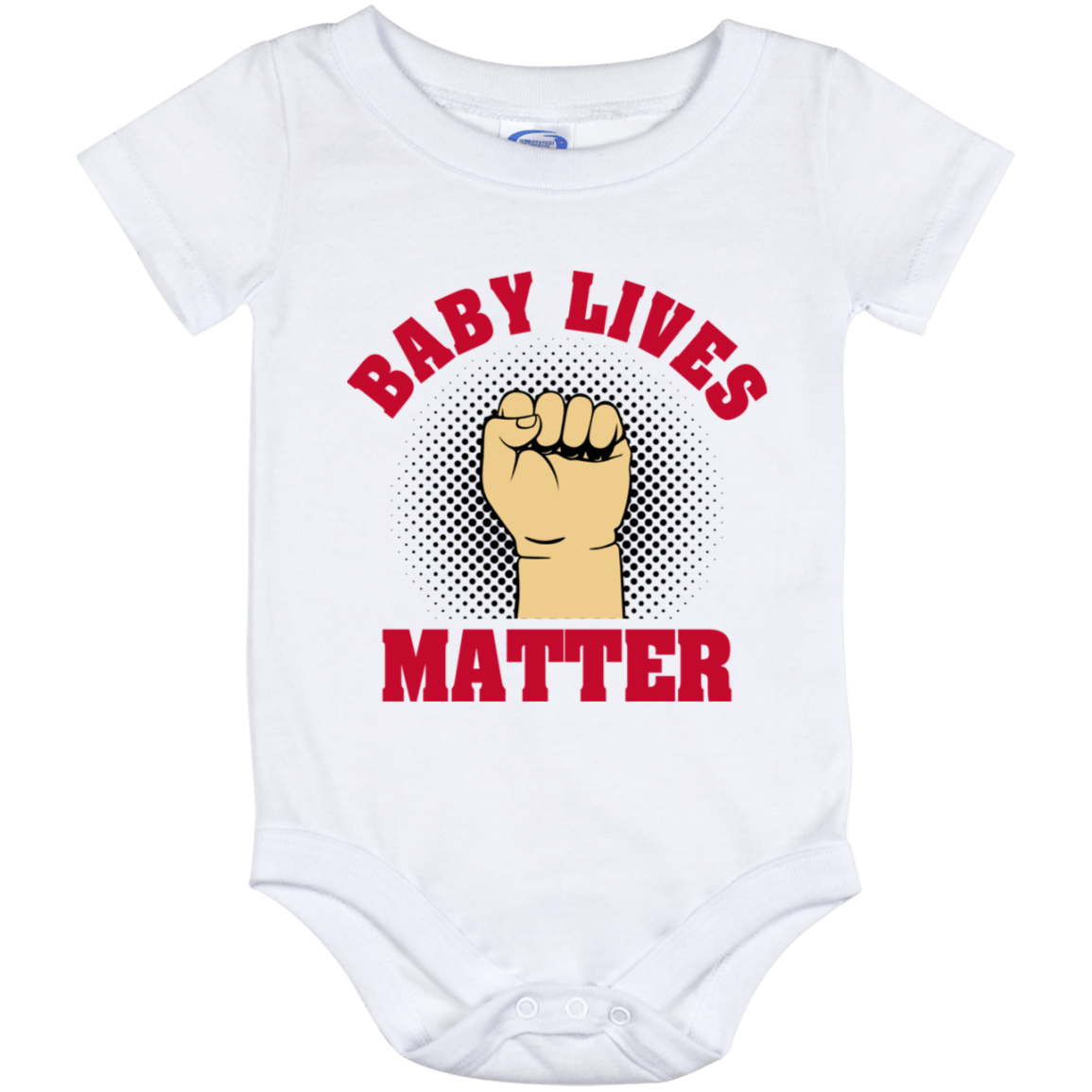 Baby Lives Matter - Raise Hand Anti Abortion Movement Baby Onesie - Baby Toddlers Bodysuit, White, Baby Onesie - 12 Month