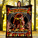 4VT. Firefighter Not Be Inherited blanket mockup