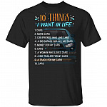 10 Things I Want In My Life Cars More Cars T-shirt - Car Enthusiast Shirt - Car Guy Shirt, Black, Unisex T-Shirt