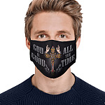 14VT. God Is Good Mask mockup