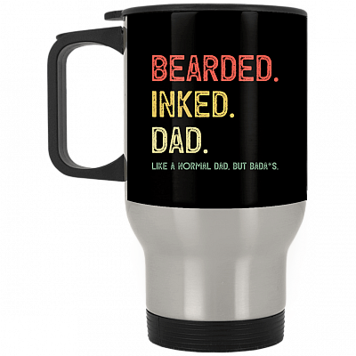 14 oz. Silver Travel Mug