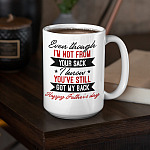 7VT. Got My Back Father Day mug mockup